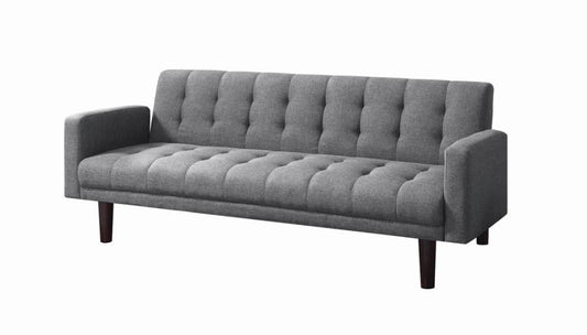 Gray Tufted Sofa Bed