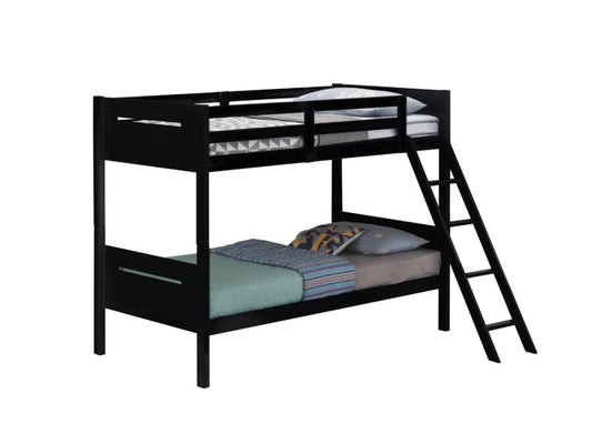 Black Twin Bunk Bed