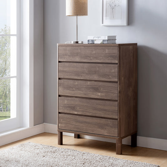 Hazelnut Color  Chest Of Drawers -MDF